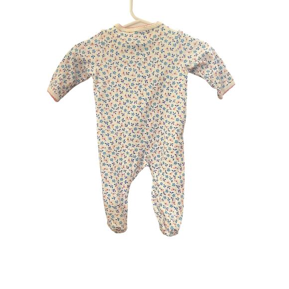 Carter’s 3M Floral Cotton Footed Sleeper One Piece - Picture 2 of 4
